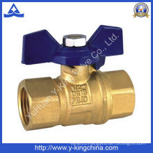 Female Female Brass Gas Ball Valve with Acid Wash (YD-1018)